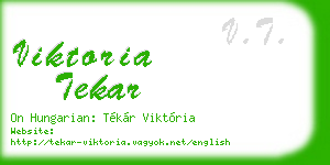viktoria tekar business card